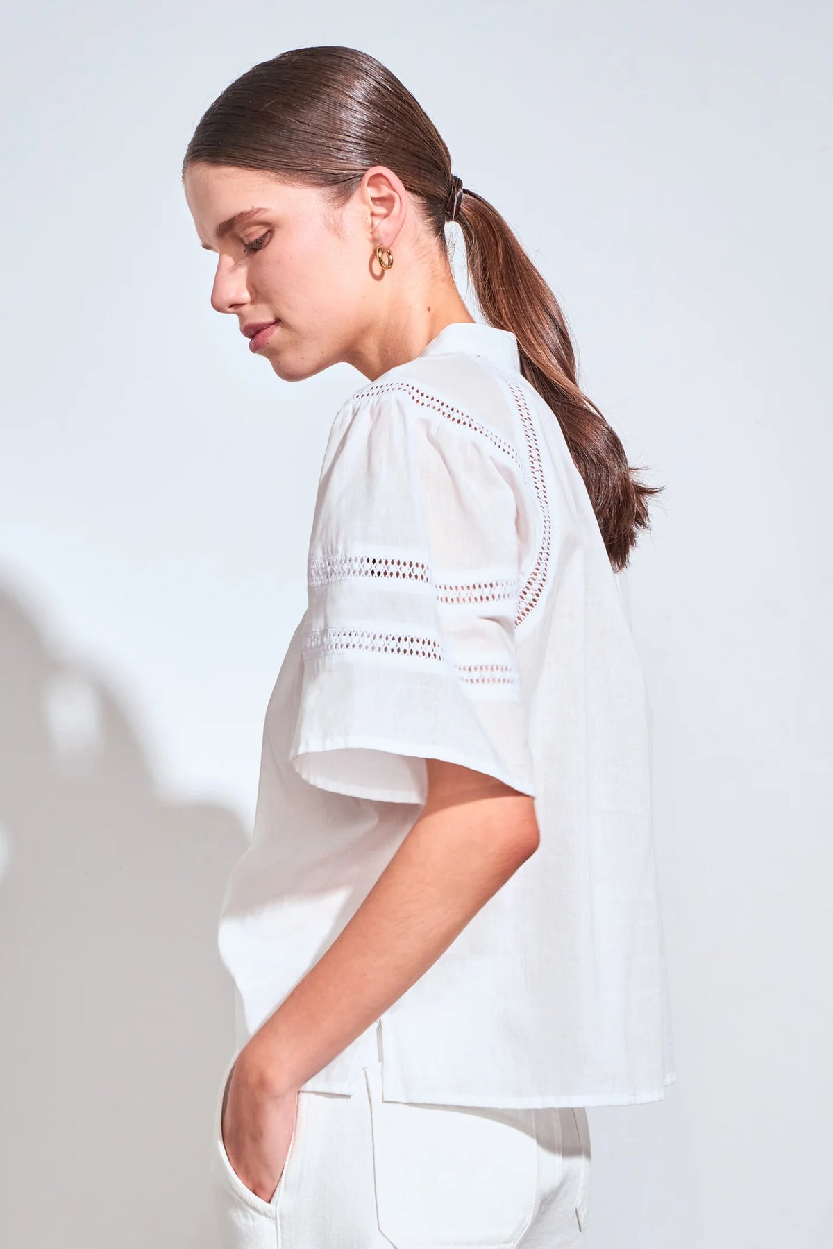 ZOE KRATZMANN - PULSE TOP - PORCELAIN