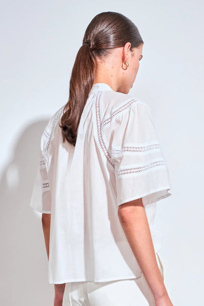 ZOE KRATZMANN - PULSE TOP - PORCELAIN
