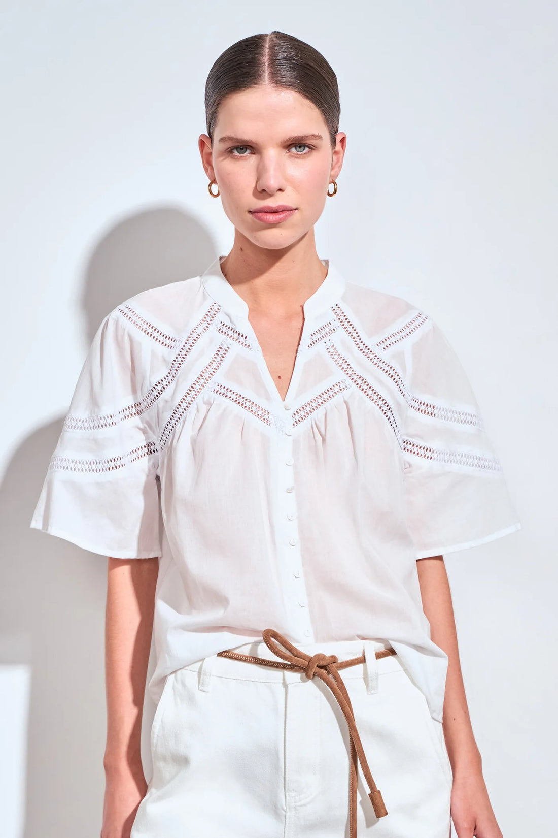 ZOE KRATZMANN - PULSE TOP - PORCELAIN