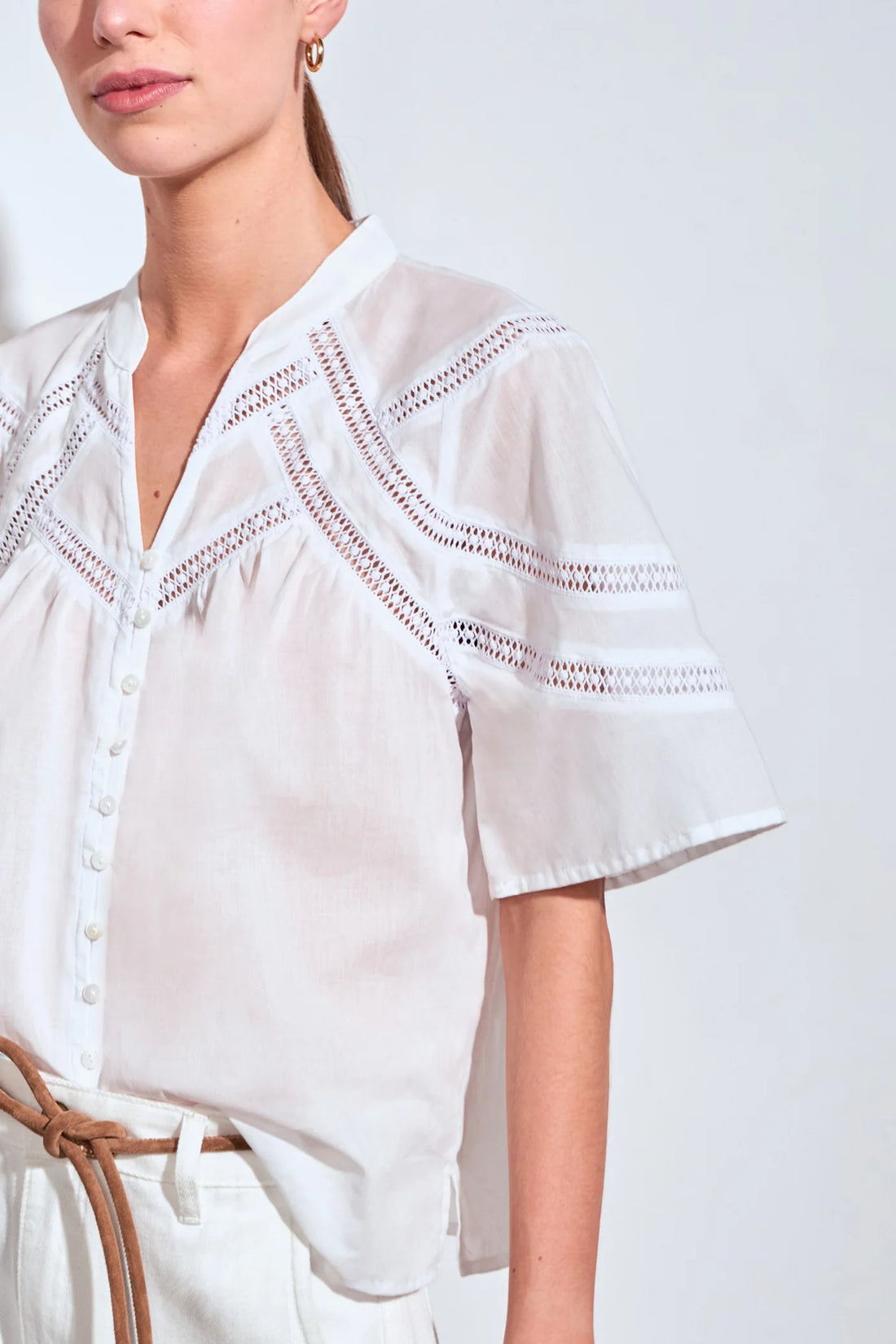 ZOE KRATZMANN - PULSE TOP - PORCELAIN