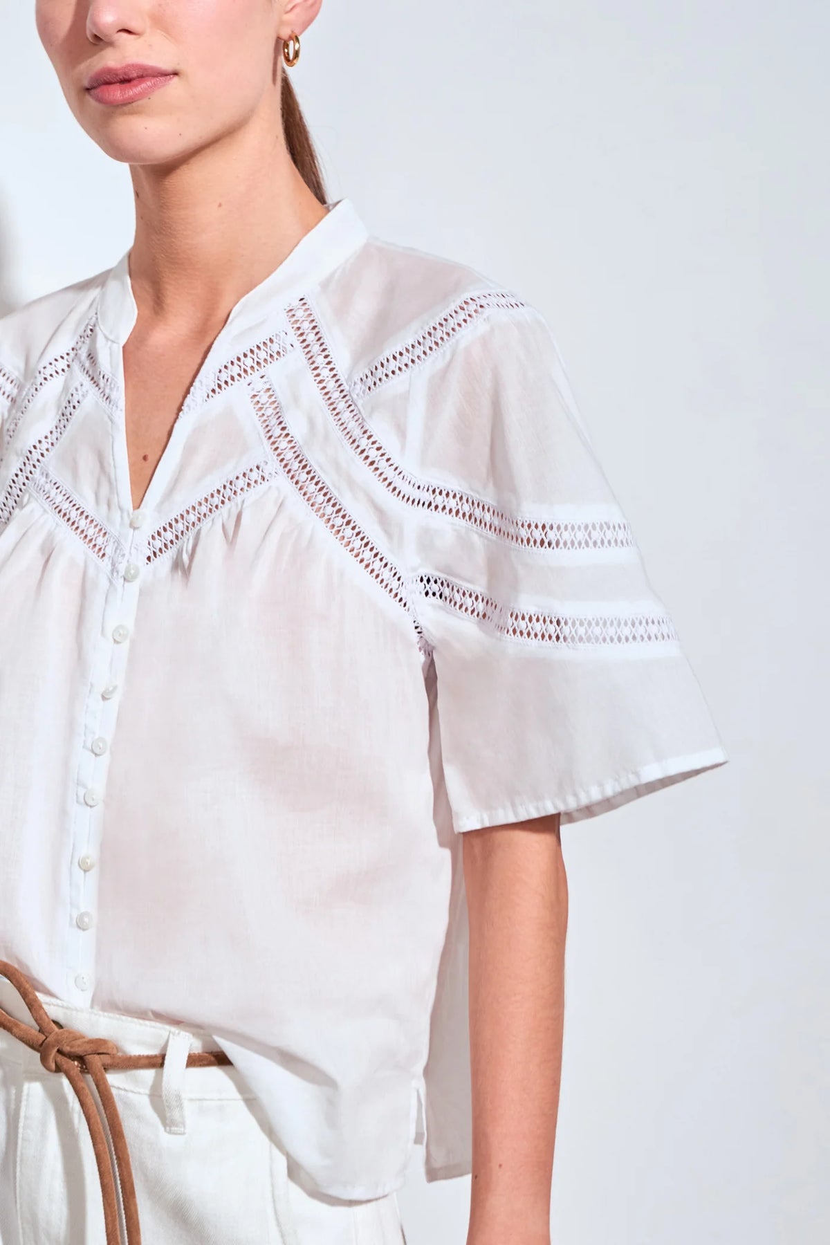 ZOE KRATZMANN - PULSE TOP - PORCELAIN