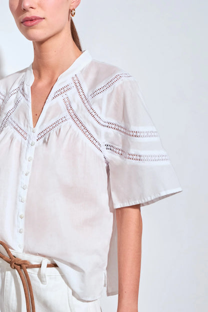 ZOE KRATZMANN - PULSE TOP - PORCELAIN