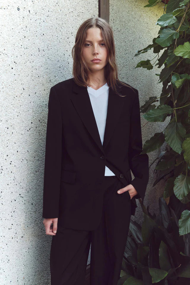 Assembly Label - Anika Wool Blazer - Black