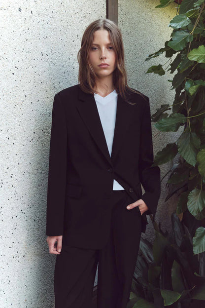 Assembly Label - Anika Wool Blazer - Black