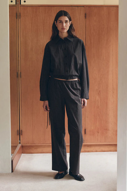 Assembly Label - Eddie Check Pant - Brown/Black