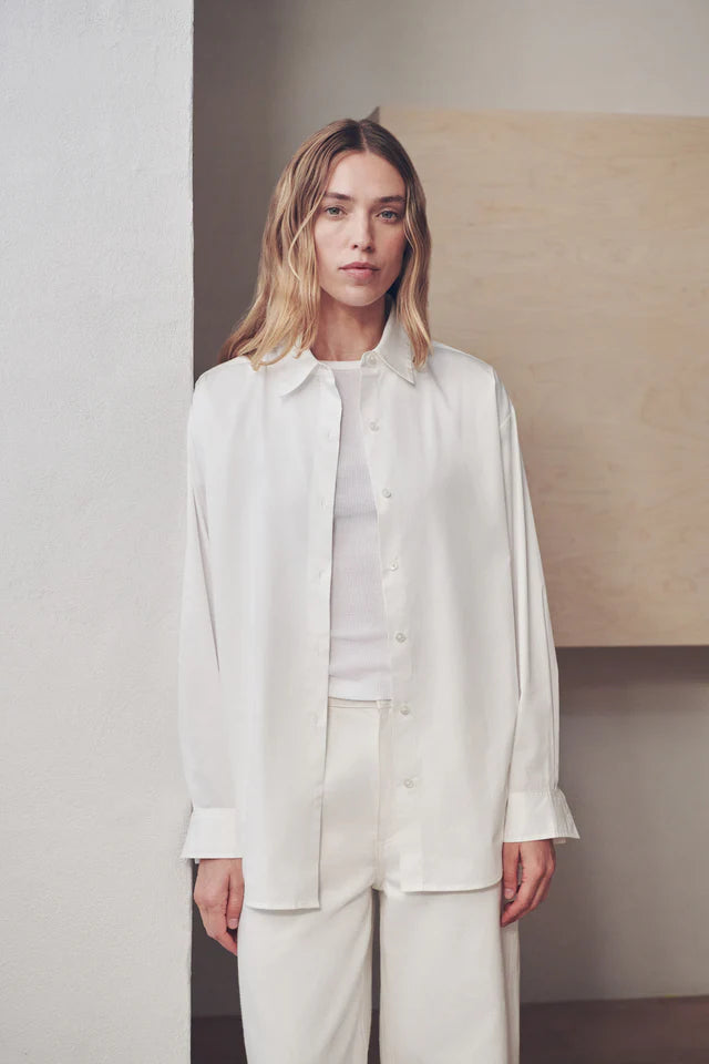 Assembly label - Micha Poplin L/S Shirt - White