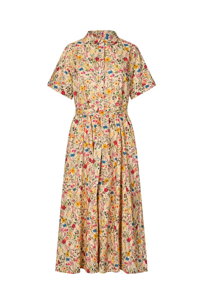 LOLLYS LAUNDRY - BLAKE MIDI DRESS - FLOWER PRINT