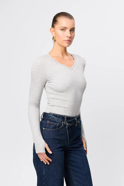 Mossman - Sedona Top - Grey Marle