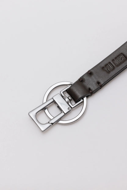 Yu Mei - Key Fob - Black Olive Lambskin