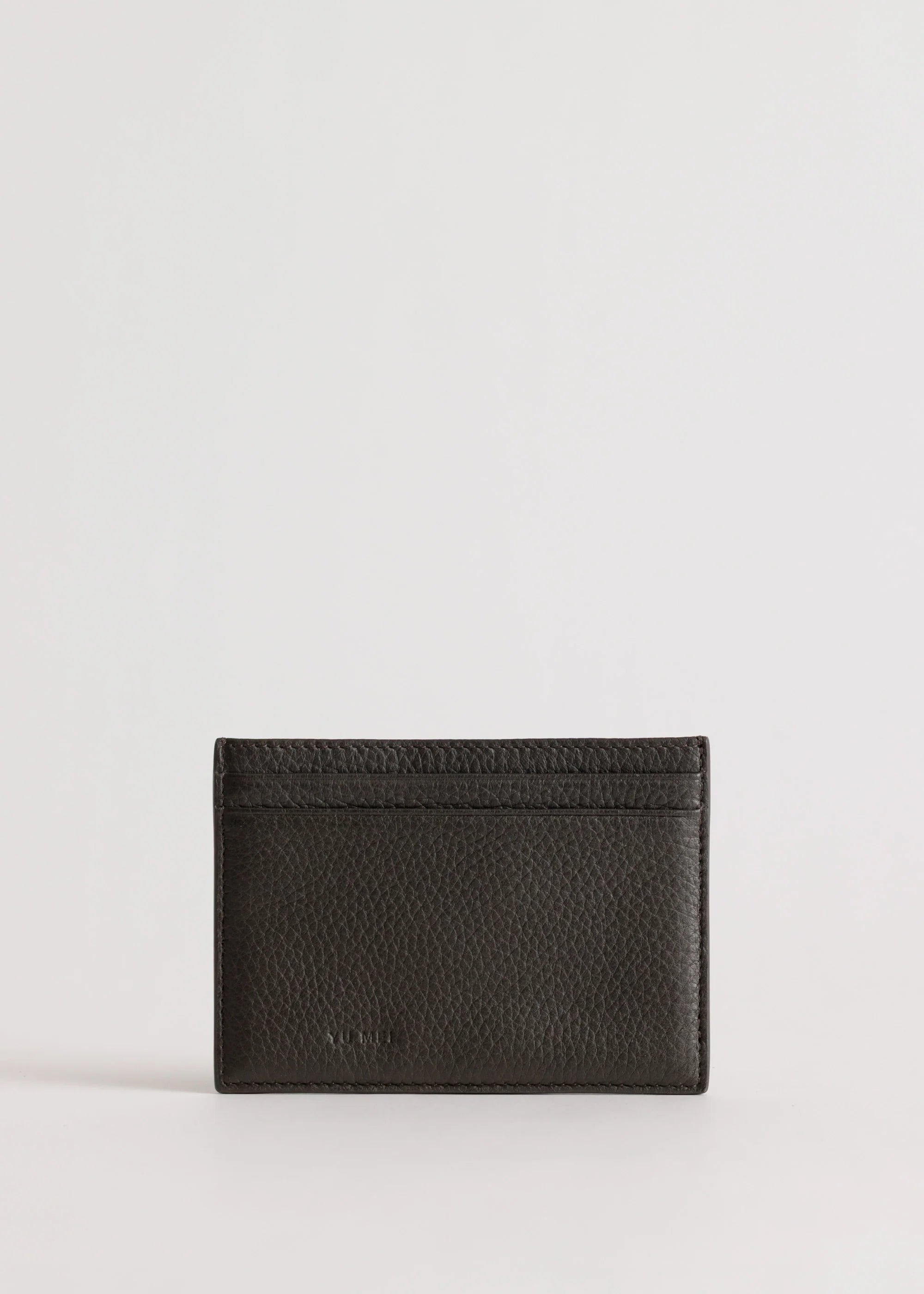 Yu Mei - Youhan Cardholder - Black Olive Deer Nappa