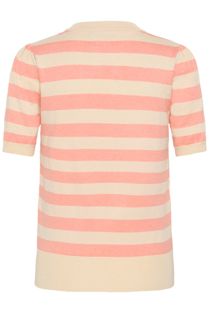 SAINT TROPEZ - BLOCK STRIPE PULLOVER - BLOOMING IVOY BLOCK STRIPE