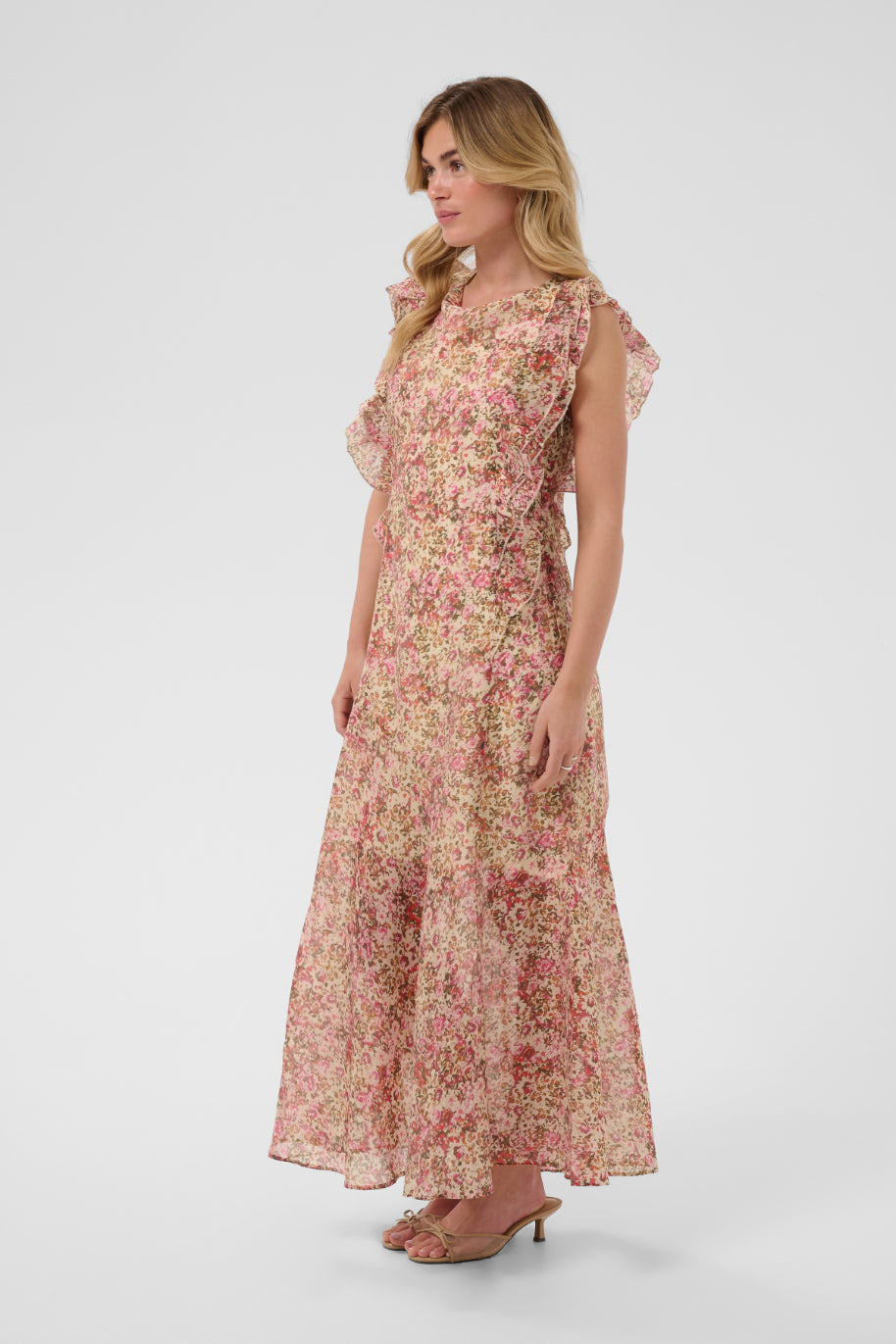 SAINT TROPEZ - RAINIE DRESS - BALLERINA BRUSHED BLOOM