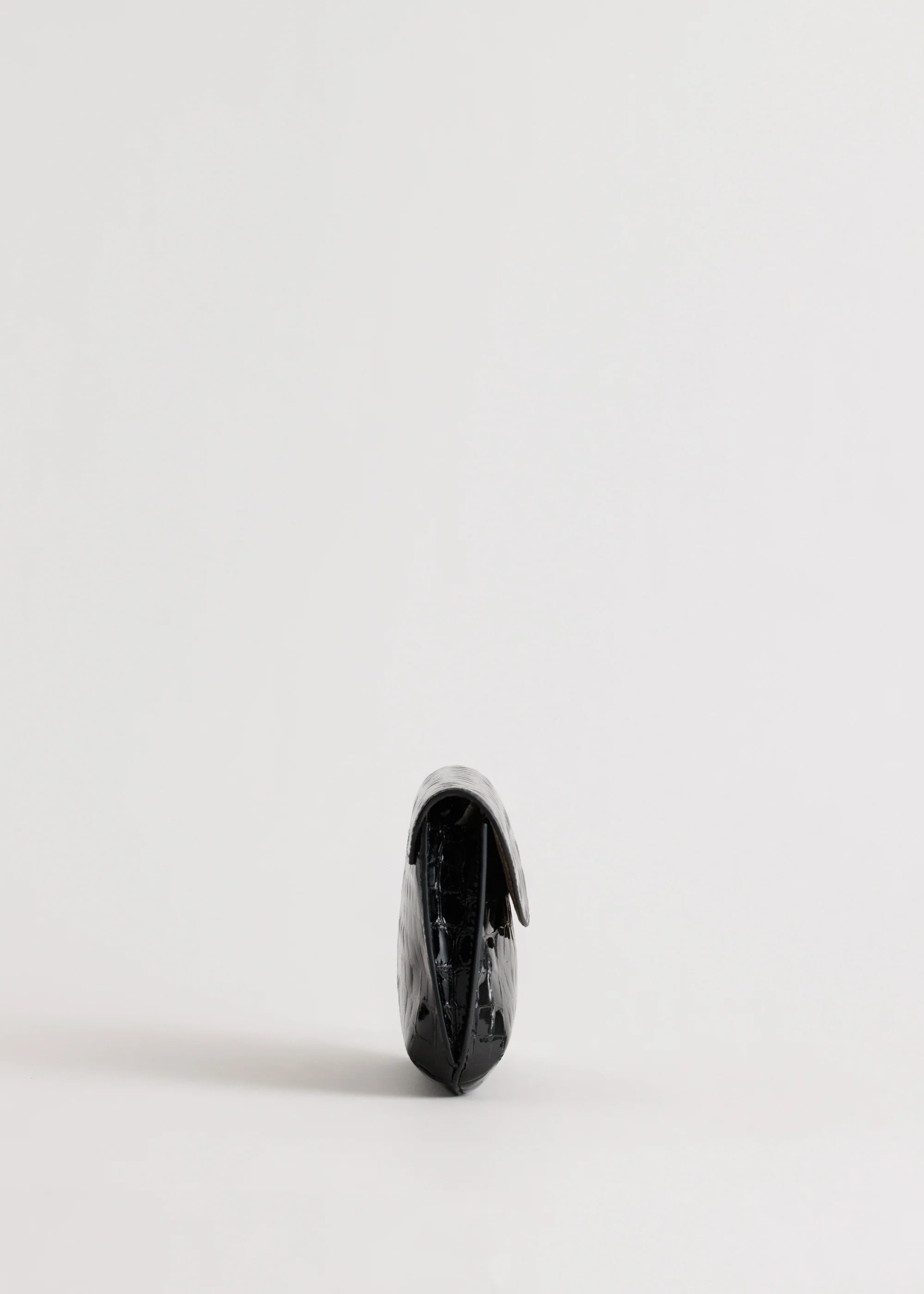 Yu Mei - Keriana Clutch - Black Croc