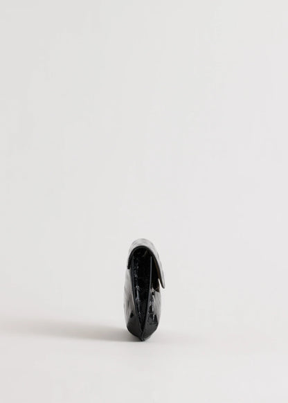 Yu Mei - Keriana Clutch - Black Croc