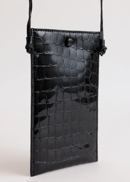 Yu Mei - Luci Bag - Black Croc