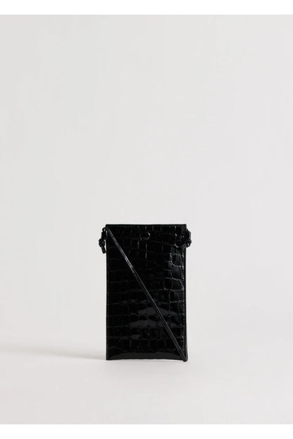 Yu Mei - Luci Bag - Black Croc
