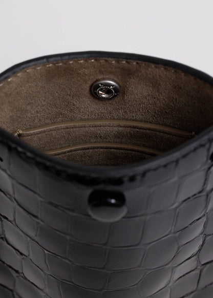 Yu Mei - Luci Bag - Black Croc
