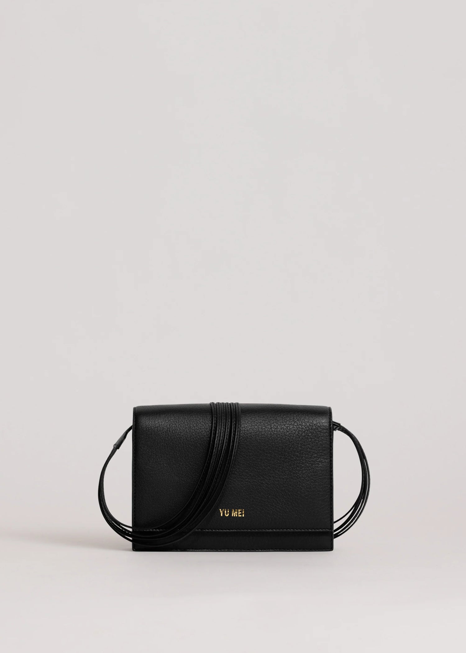 Yu Mei - Suki Multi-Strap Clutch - Black Deer Nappa