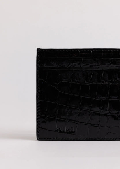 Yu Mei - Youhan Cardholder - Black Croc