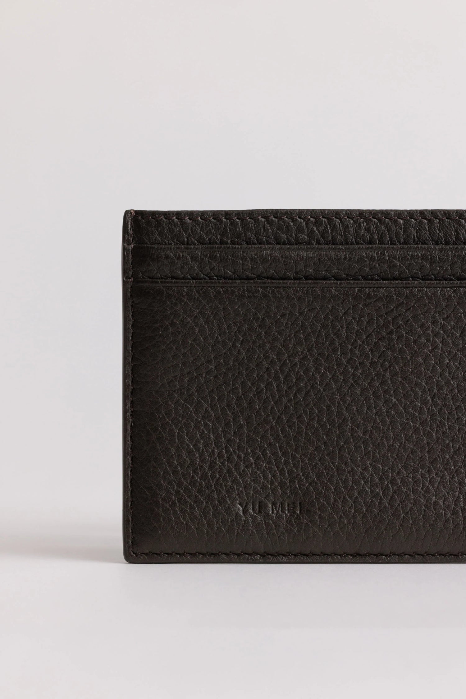 Yu Mei - Youhan Cardholder - Black Olive Deer Nappa