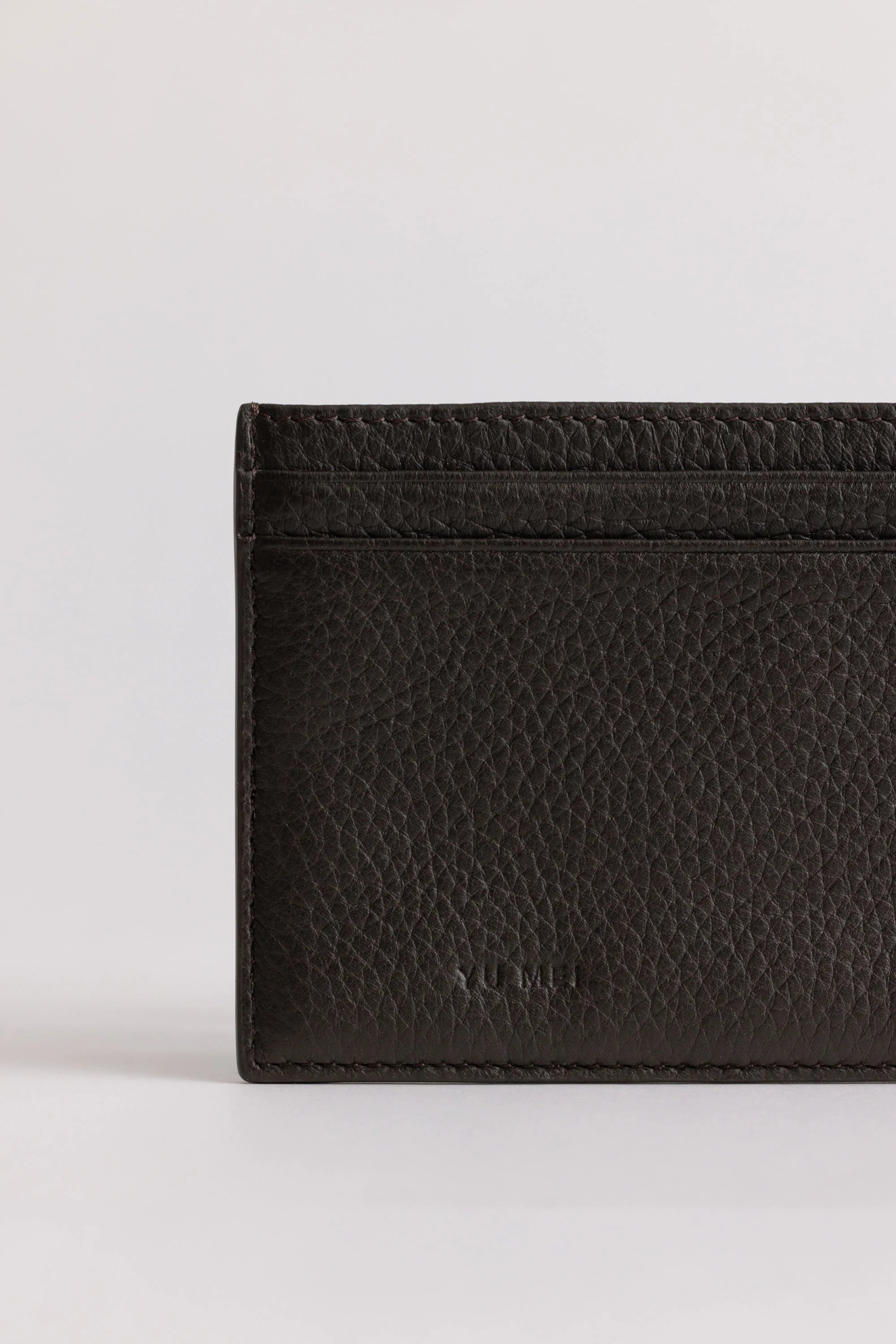 Yu Mei - Youhan Cardholder - Black Olive Deer Nappa