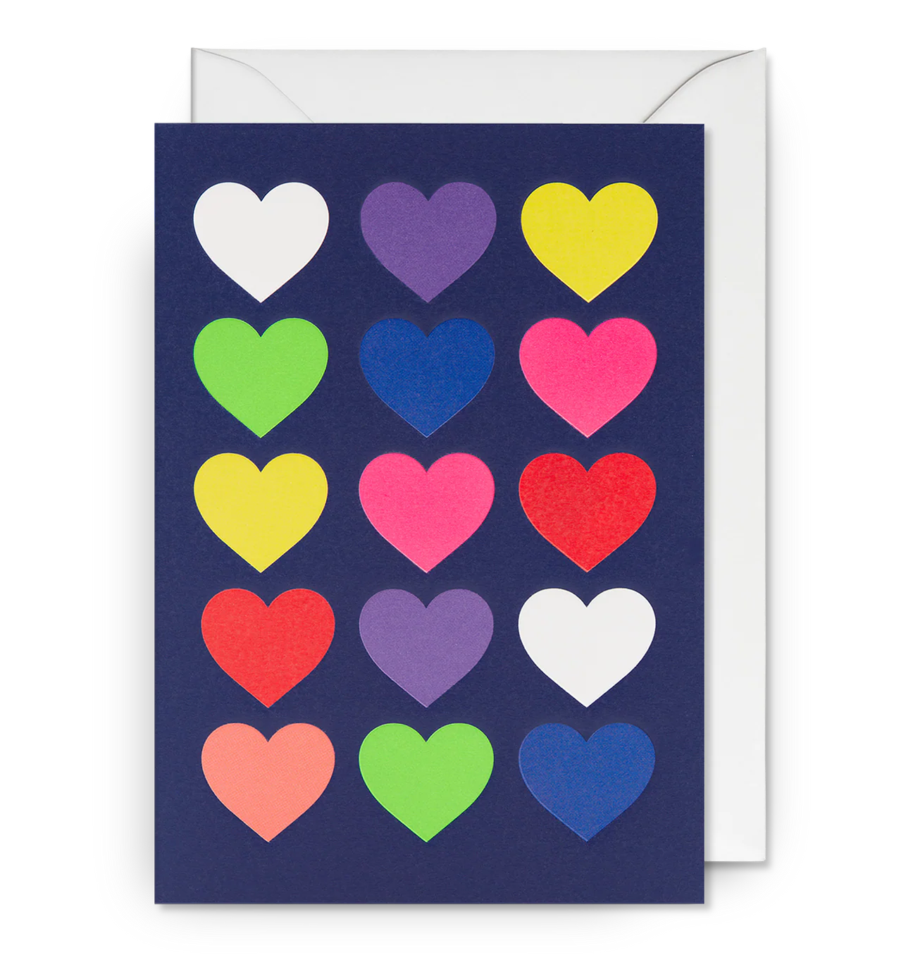 CARD - Colourful Hearts