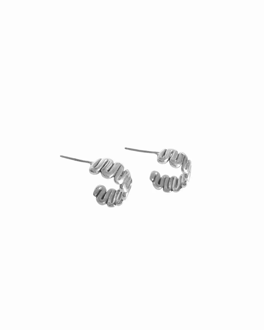 Rachel Stichbury - Unraveled Hoops -Stirling Silver