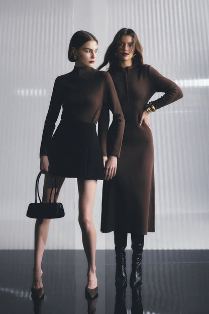 Mossman - Windsor Knit Top - Chocolate