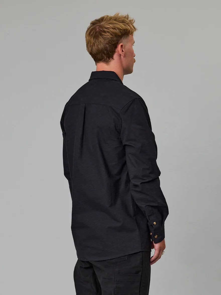 Just Another Fisherman - Anchorage Shirt - Deep Black