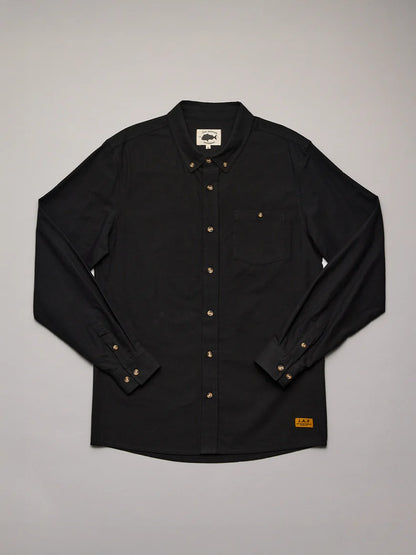 Just Another Fisherman - Anchorage Shirt - Deep Black