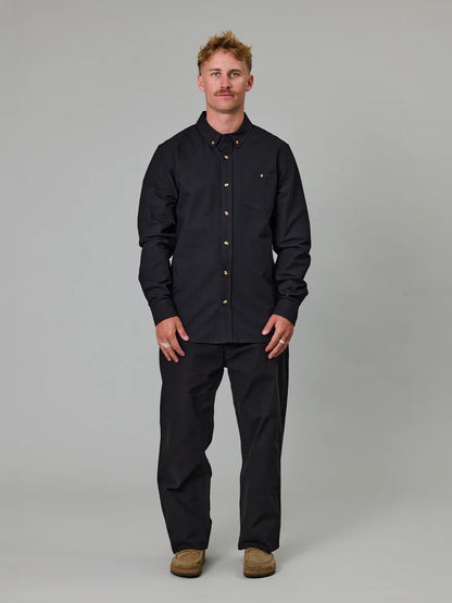 Just Another Fisherman - Anchorage Shirt - Deep Black