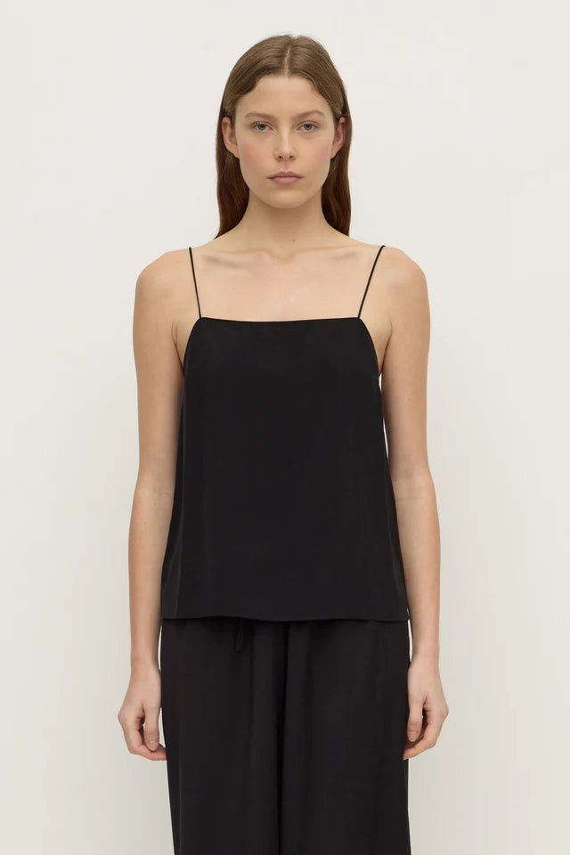 ASSEMBLY LABEL - AIME SILK TANK - BLACK