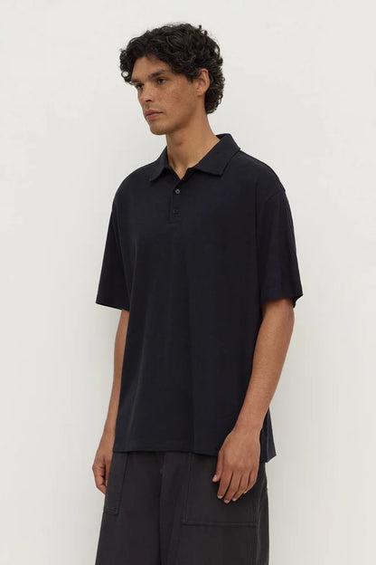 ASSEMBLY LABEL - ALONZO KNIT POLO - TRUE NAVY