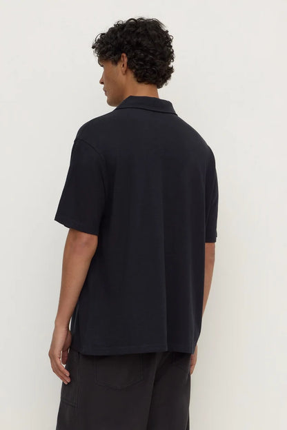 ASSEMBLY LABEL - ALONZO KNIT POLO - TRUE NAVY