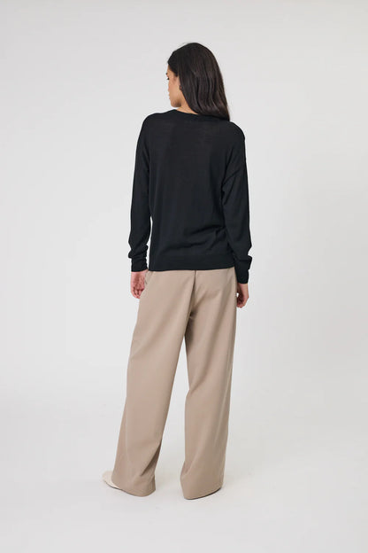 Marlow - Alto Merino Crew - Black