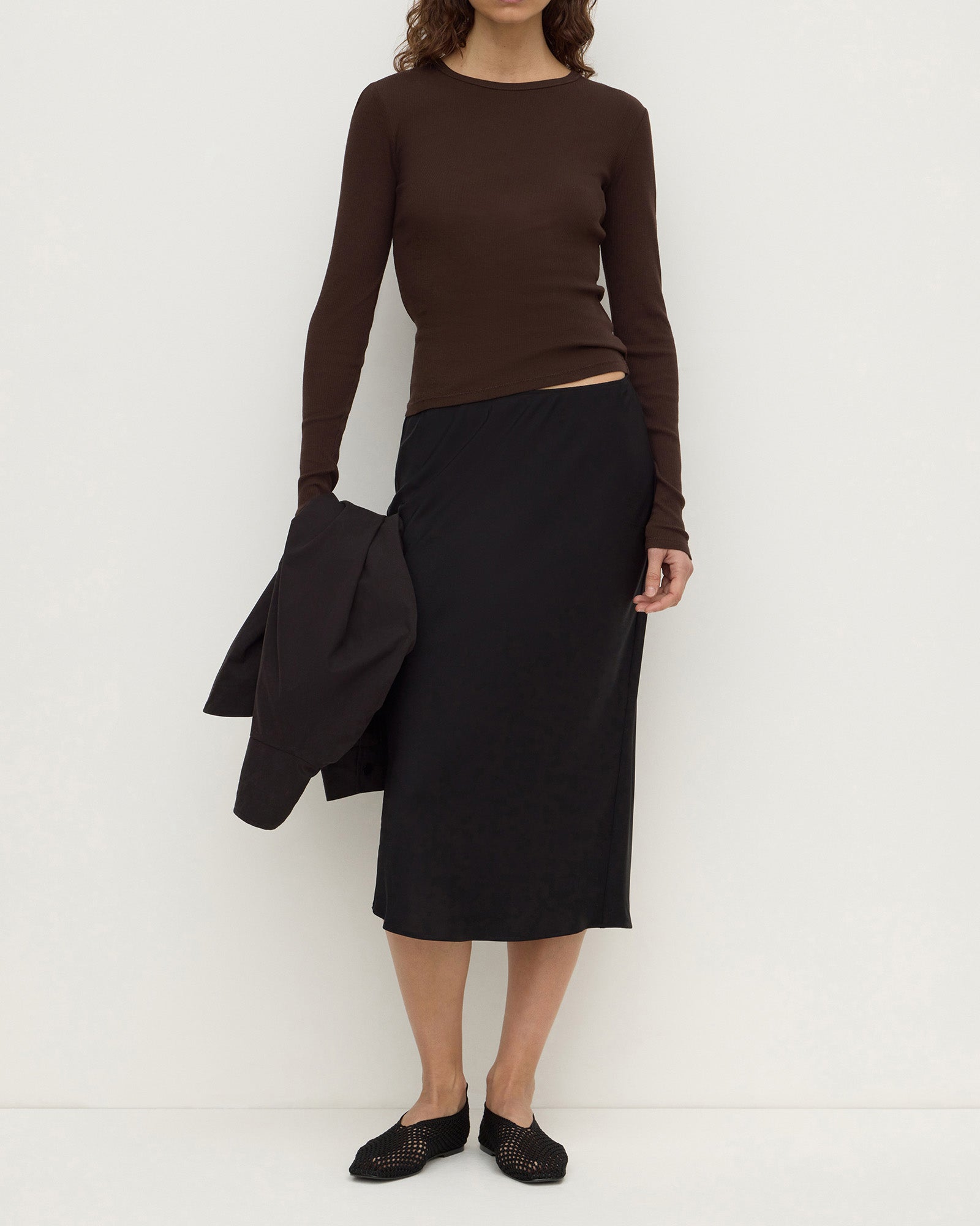Assembly Label - Amaris Silk Skirt - Black
