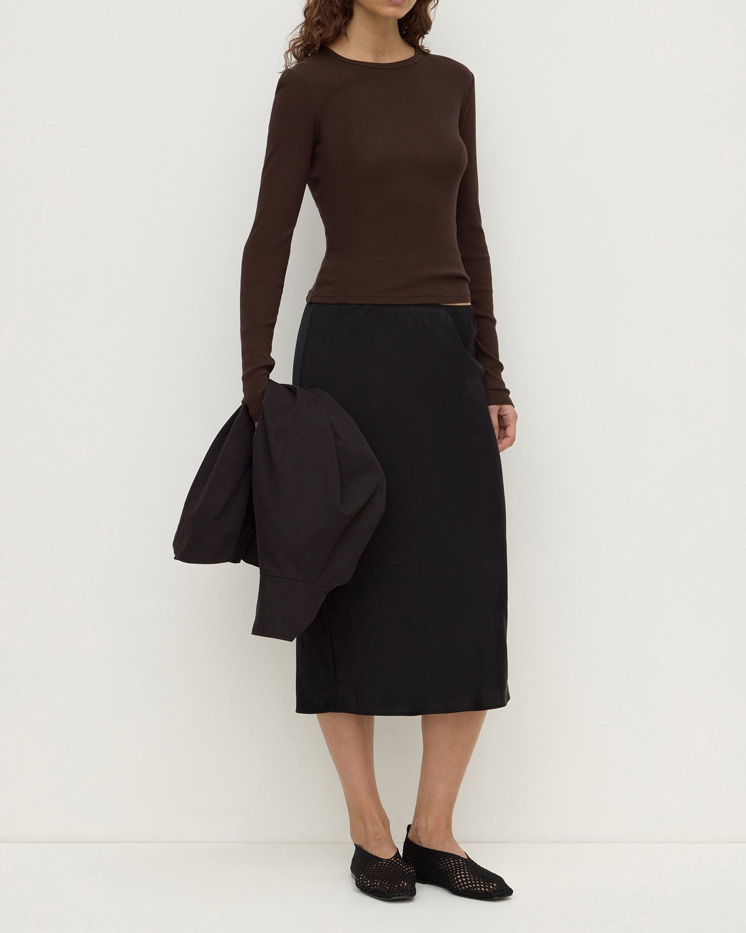 Assembly Label - Amaris Silk Skirt - Black
