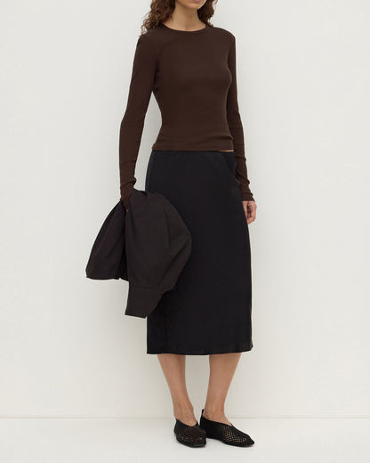Assembly Label - Amaris Silk Skirt - Black
