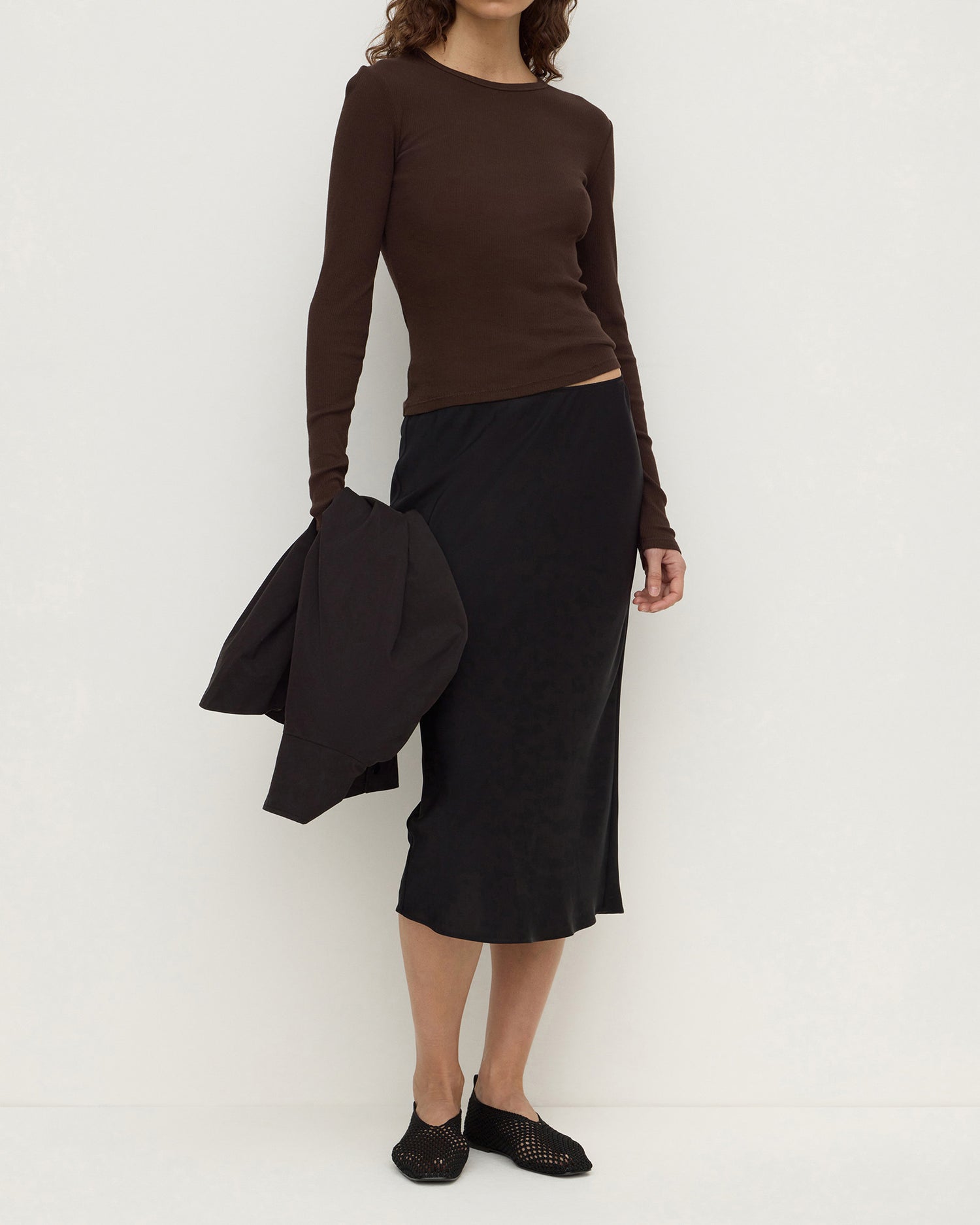 Assembly Label - Amaris Silk Skirt - Black