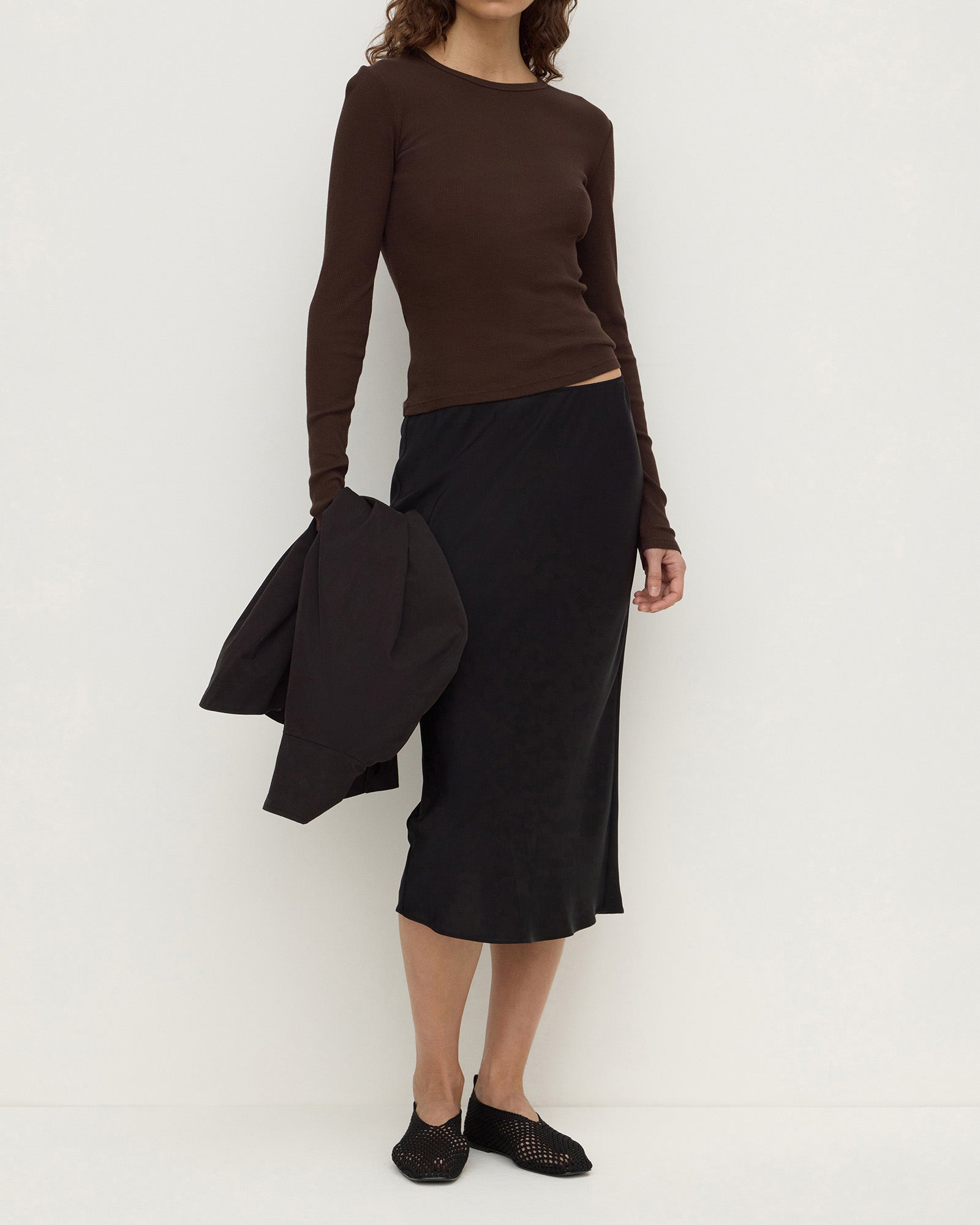 Assembly Label - Amaris Silk Skirt - Black