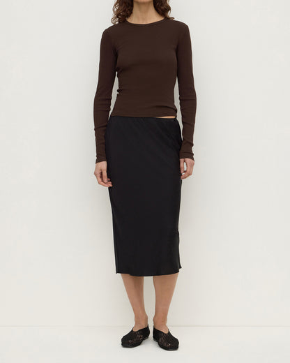 Assembly Label - Amaris Silk Skirt - Black