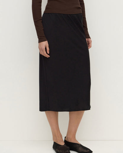 Assembly Label - Amaris Silk Skirt - Black