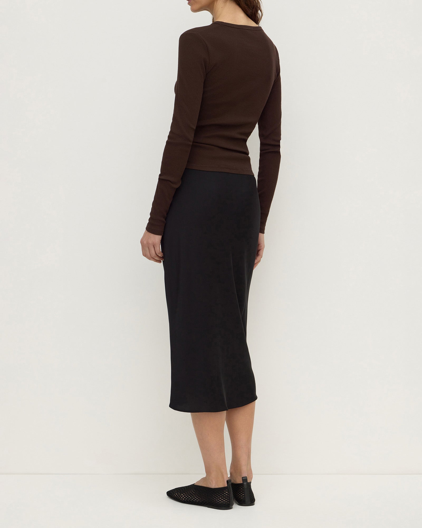Assembly Label - Amaris Silk Skirt - Black