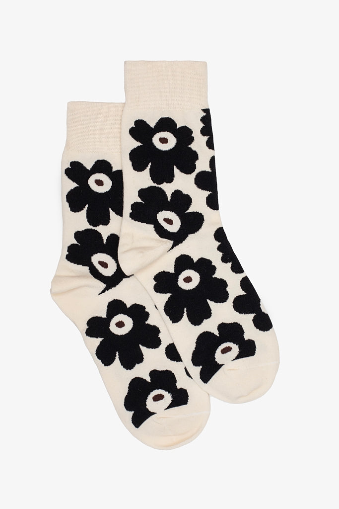 Antler - Black Dahila Sock