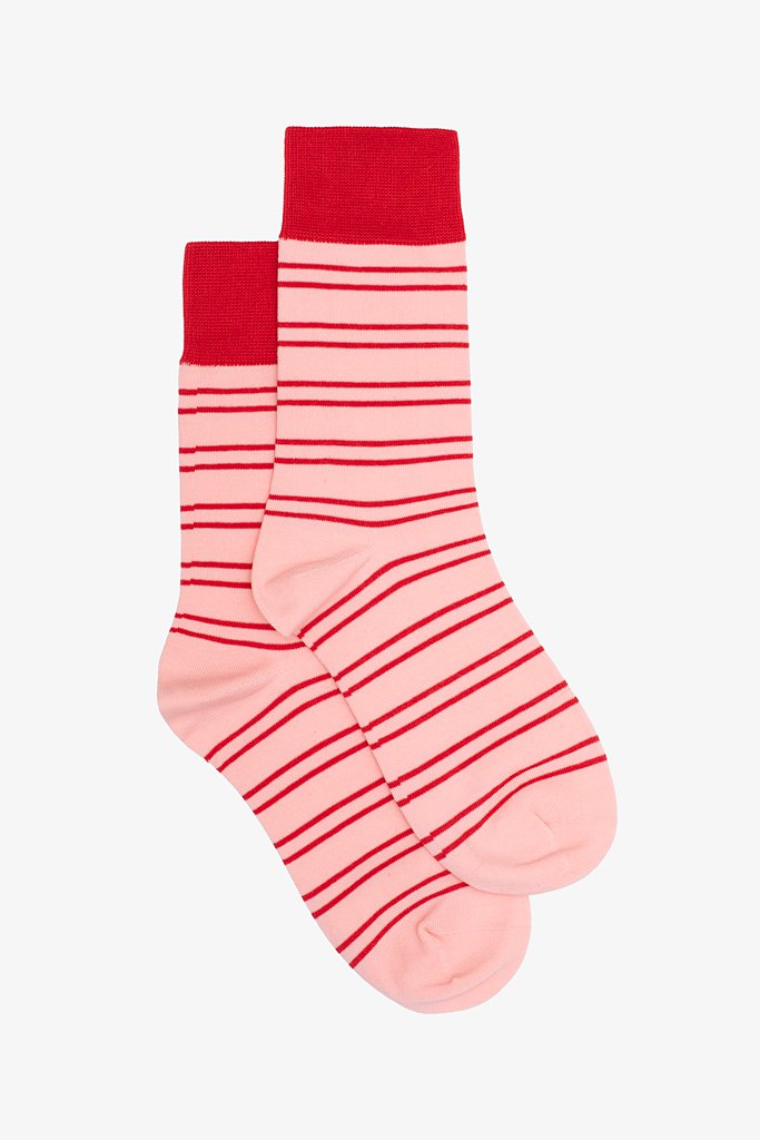 Antler - Striped Sock | Pink &amp; Red
