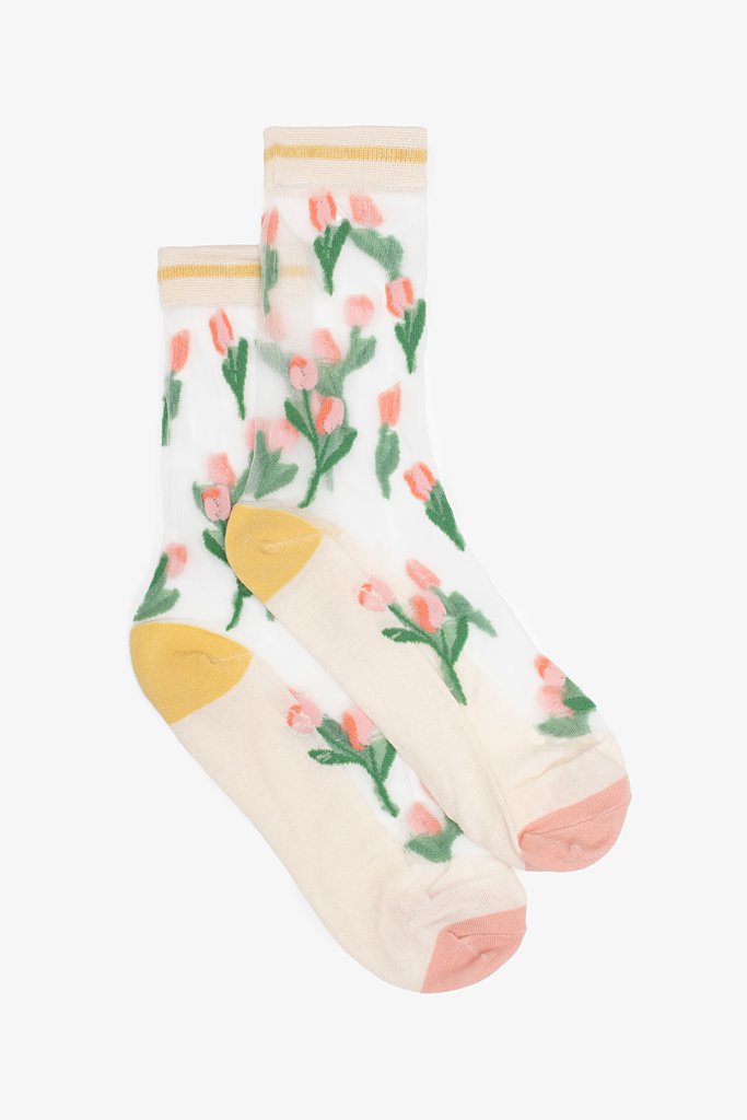 Antler - Semi Sheer Sock - Tulip