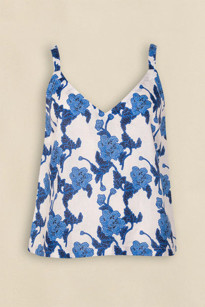 Zoe Kratzmann - Memo Top - Azure Bouquet