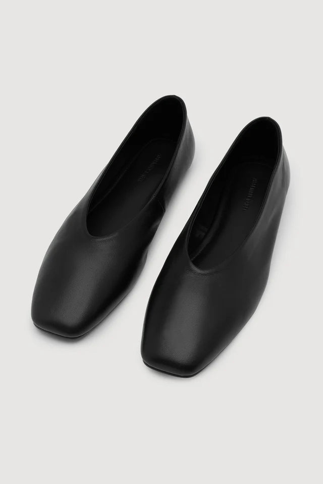 Assembly Label - Andrea Leather Ballet Flat - Black