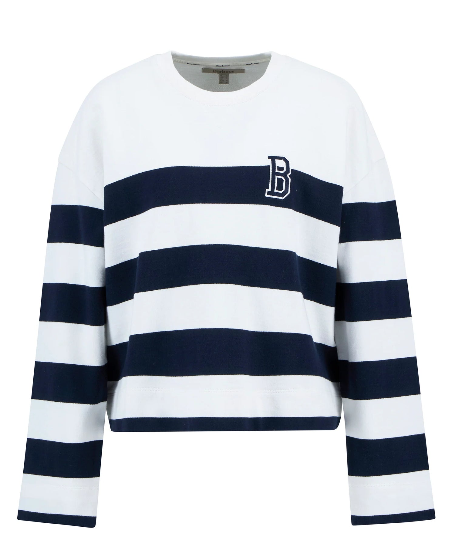Barbour - Faye Sweatshirt - Cloud/Navy Stripe