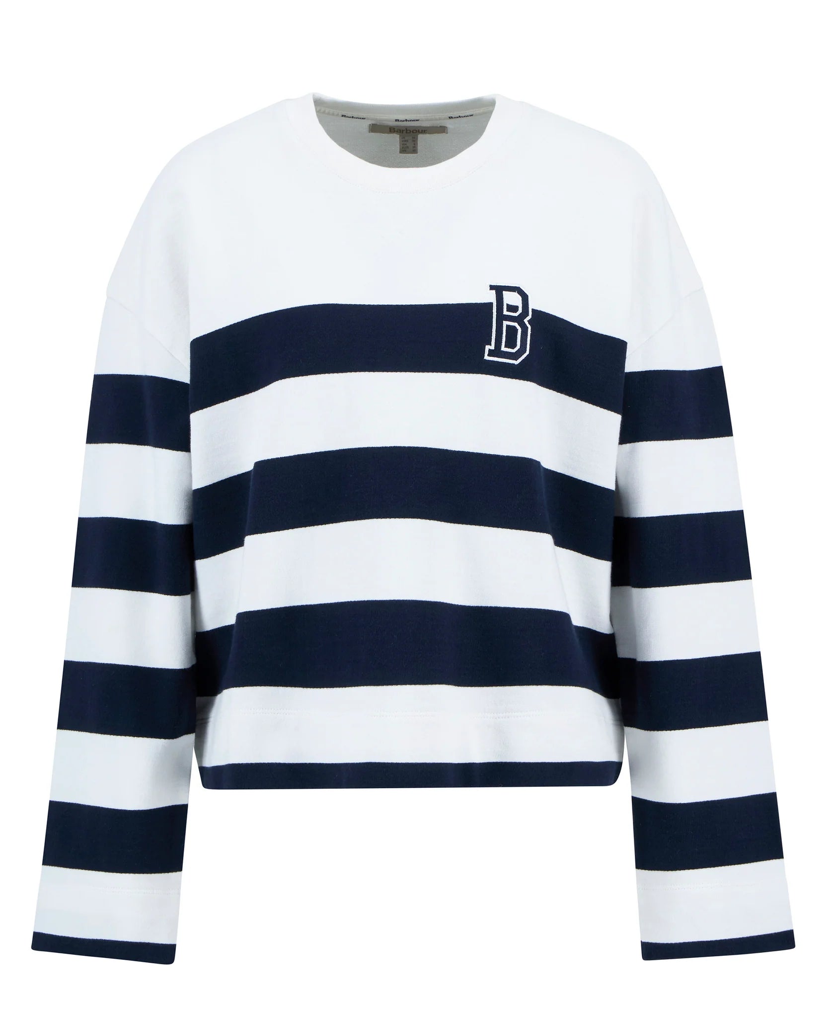 Barbour - Faye Sweatshirt - Cloud/Navy Stripe